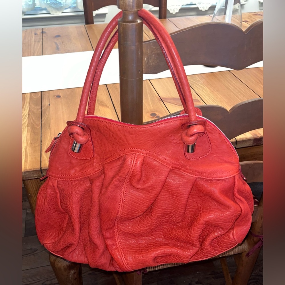 NWOT Sundance "Raleigh" Red Leather Satchel/Shoulder Bag - Picture 4 of 11